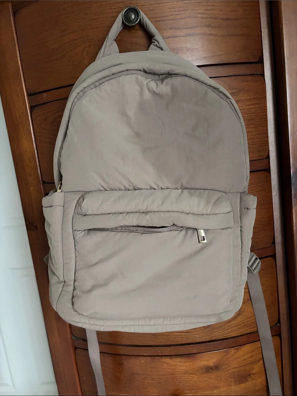 a new day Taupe Quilted Men's Backpack